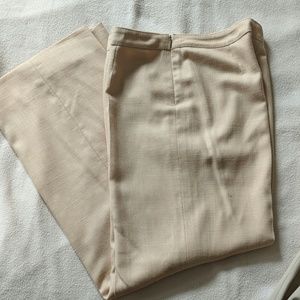 Valentino beige palazzo pants size 12 - elegant safari style - old money outfit